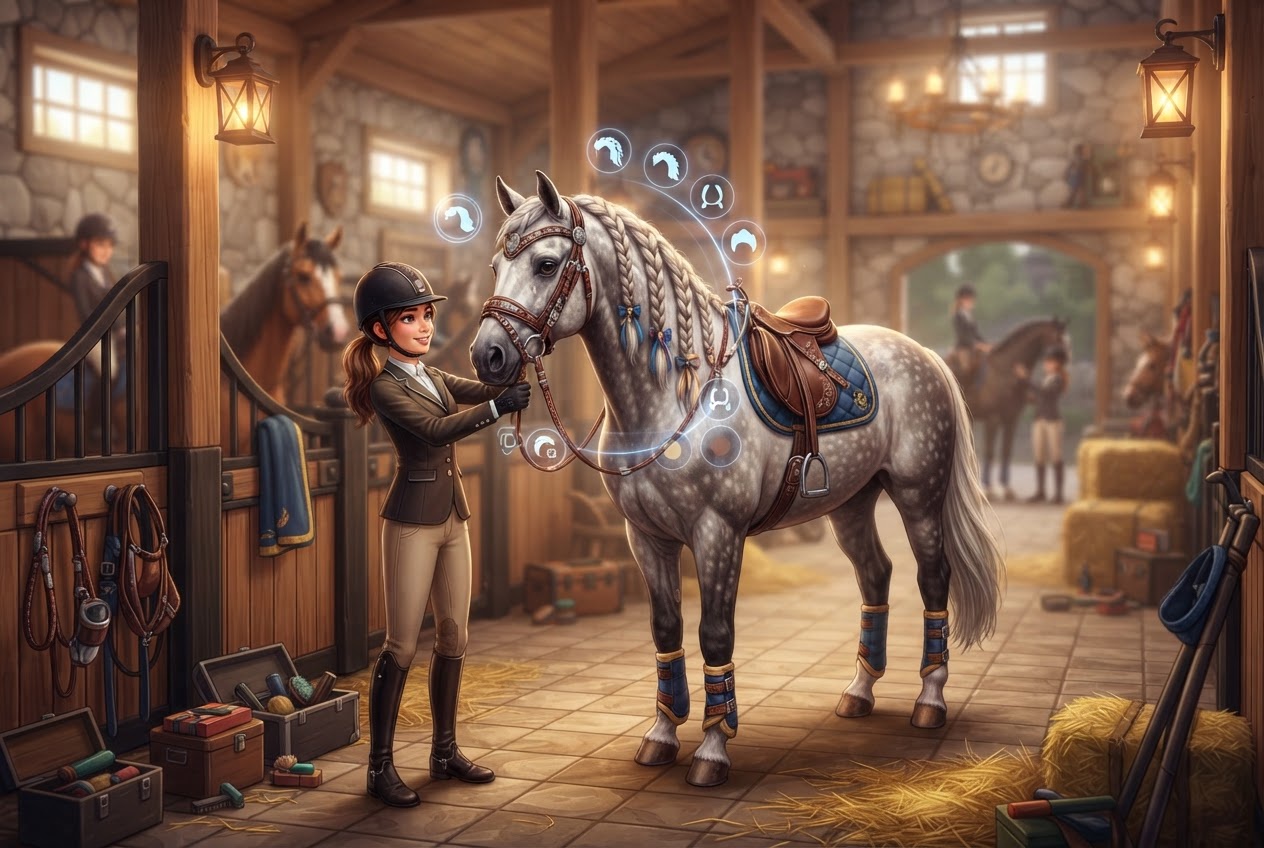 Character customization screen
